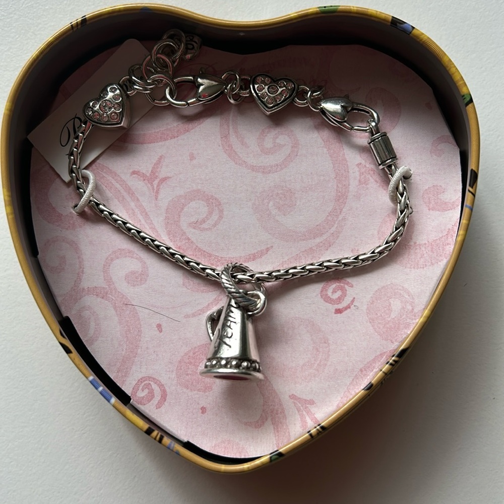 Brighton cheer megaphone charm bracelet